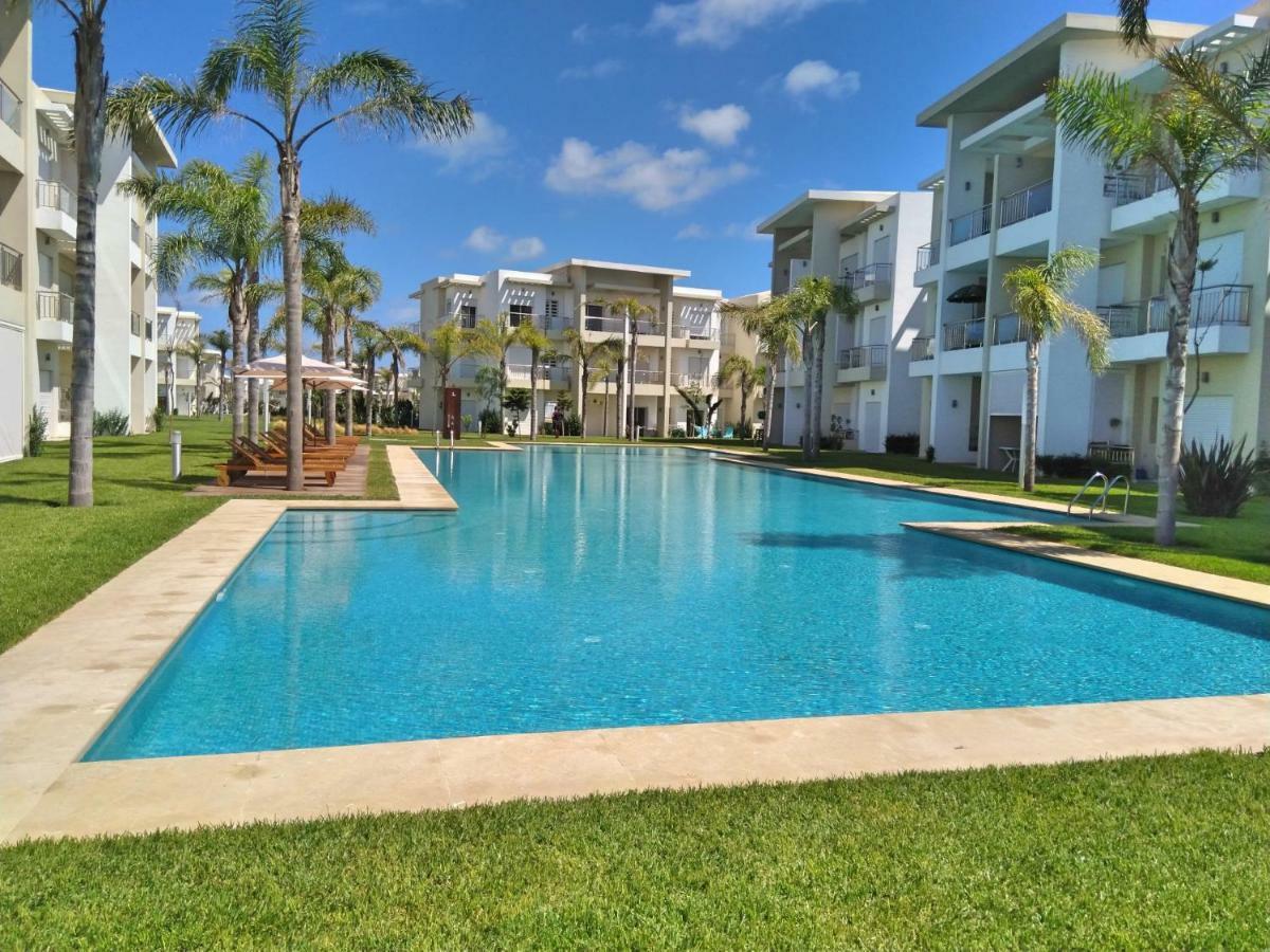 F3 Casabay Beach Sidi Rahal Vue Sur Piscine Kültér fotó